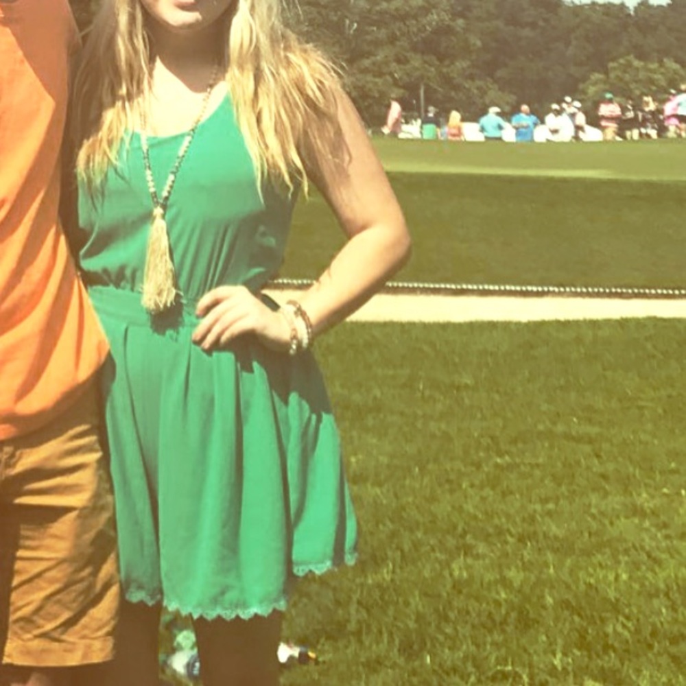 Kelly Green Romper
