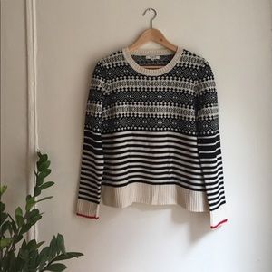 Madewell Fairstripe Merino Pullover Sweater