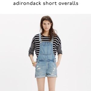Madewell short overalls