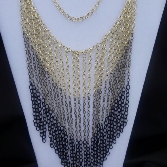 Handmade cable chain necklace & earrings - Picture 2 of 6