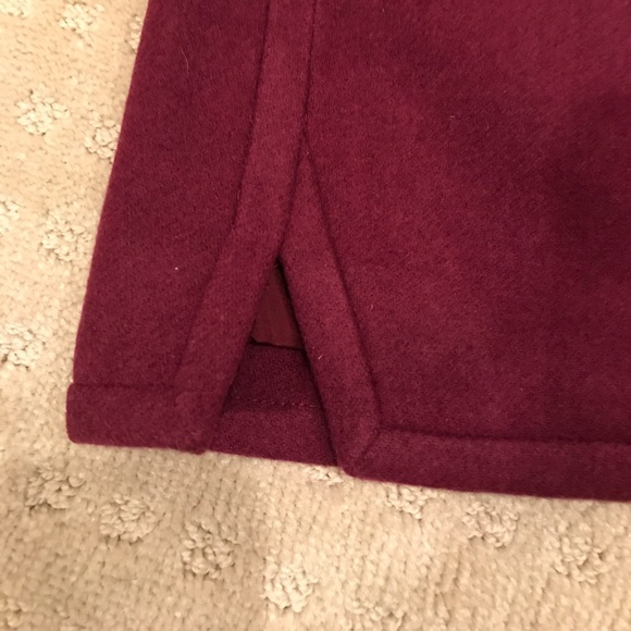 NWOT jcrew factory wine wool skirt - Picture 2 of 3