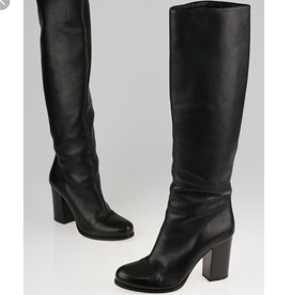 Leather Knee High Boots