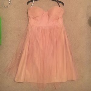 Blush Tulle Cocktail Dress - Size 12 - Convertible