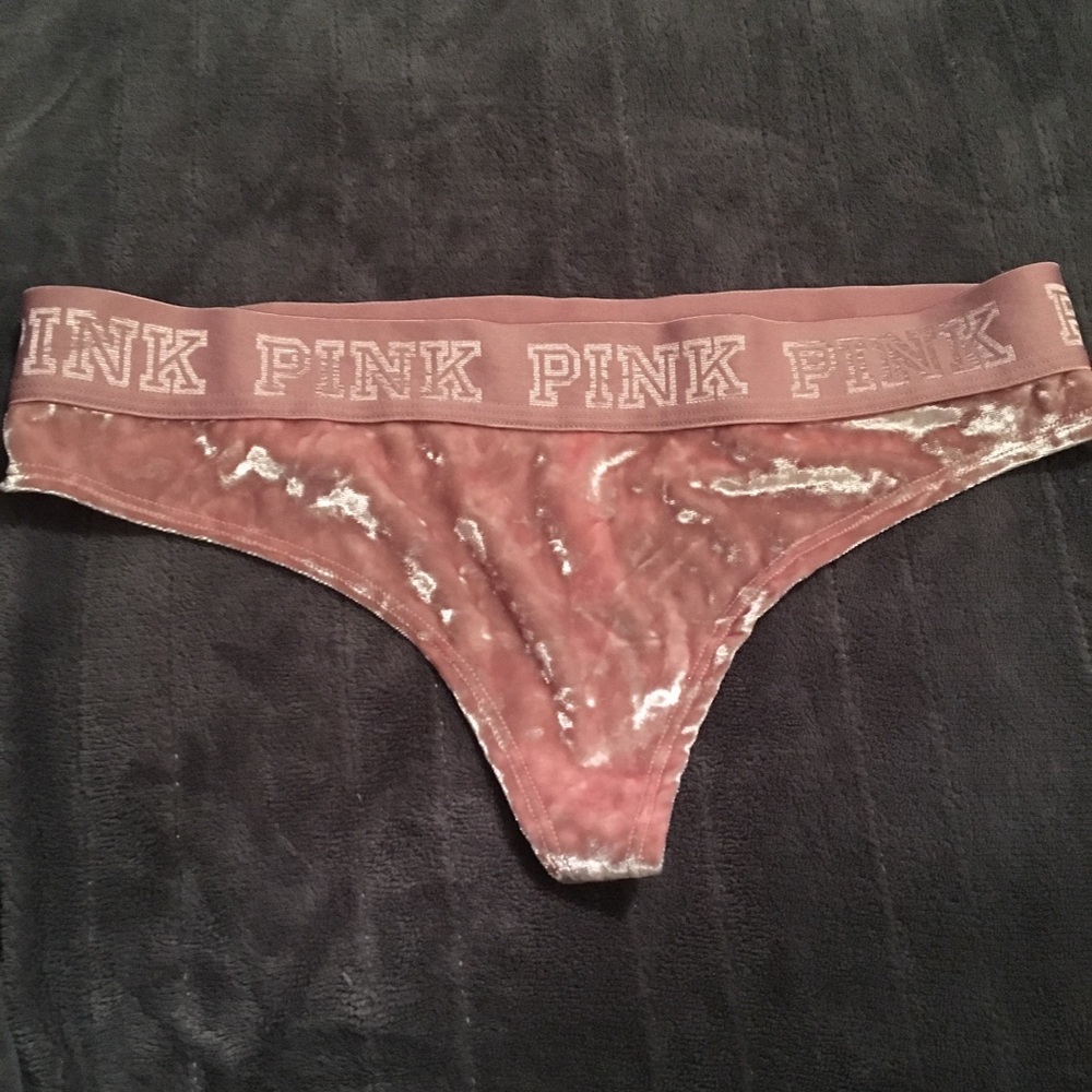 Victoria’s Secret Pink Velvet Thong