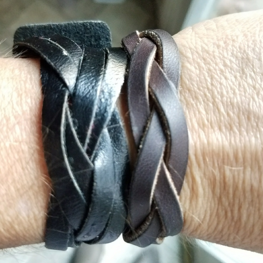 2 leather braided bracelet. BOGO FREE