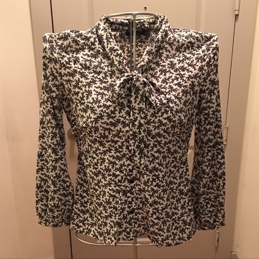Modcloth | Doe + Rae button down pussy bow blouse
