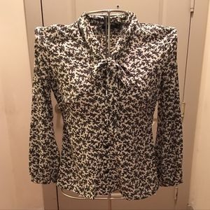 Modcloth | Doe + Rae button down pussy bow blouse