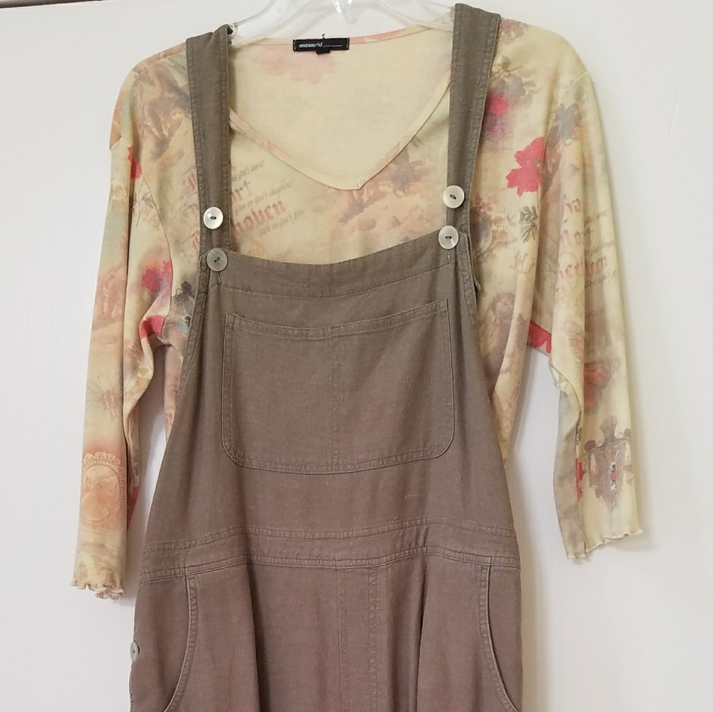 Capri overalls and matching shirt