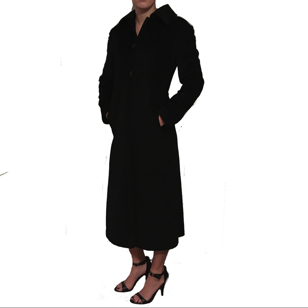 Long Faux Wool Pea Coat