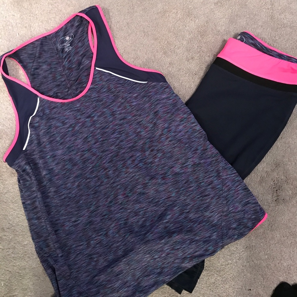 Workout short Leggings and tank top