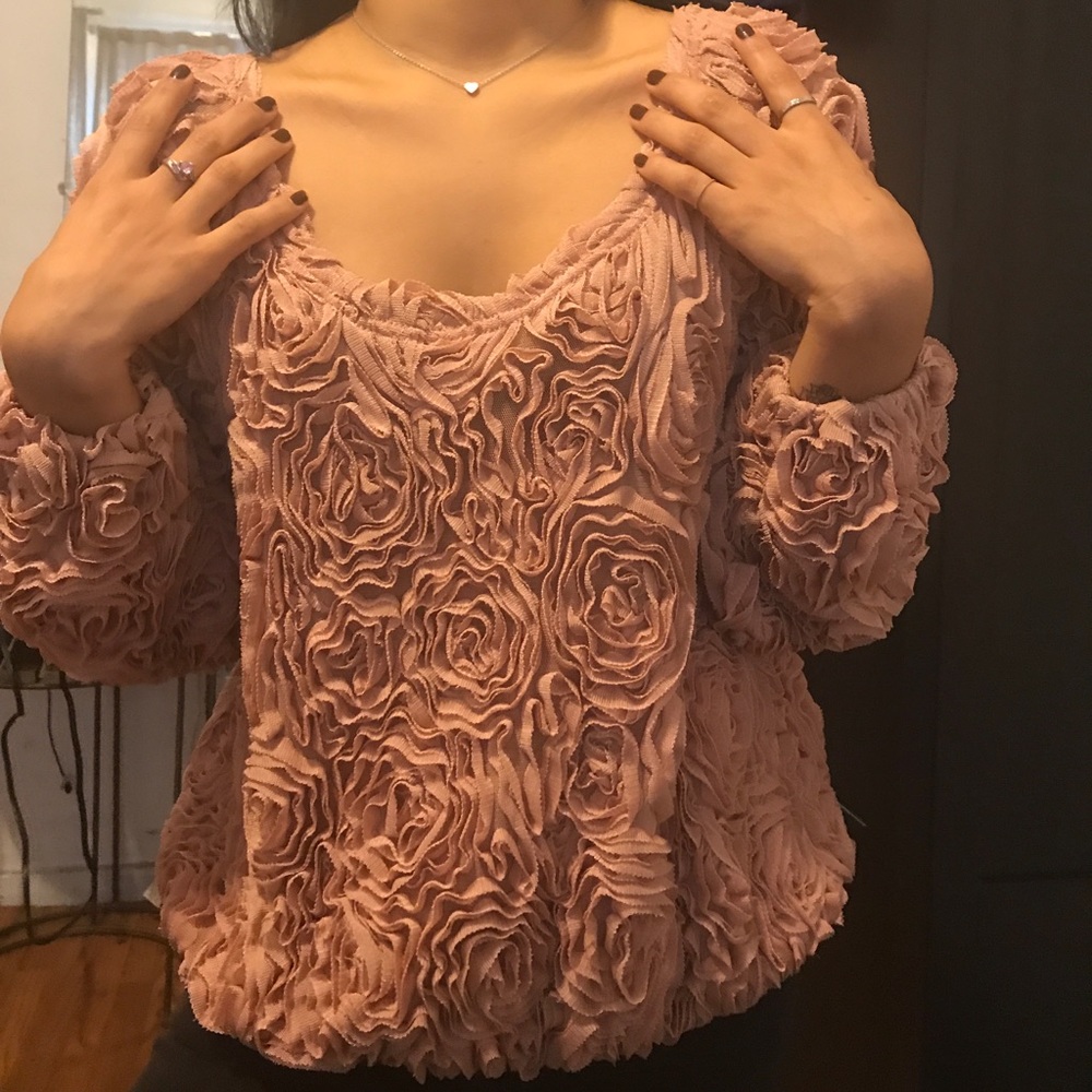 AMERICAN APPAREL 3D FLORAL JUMPER