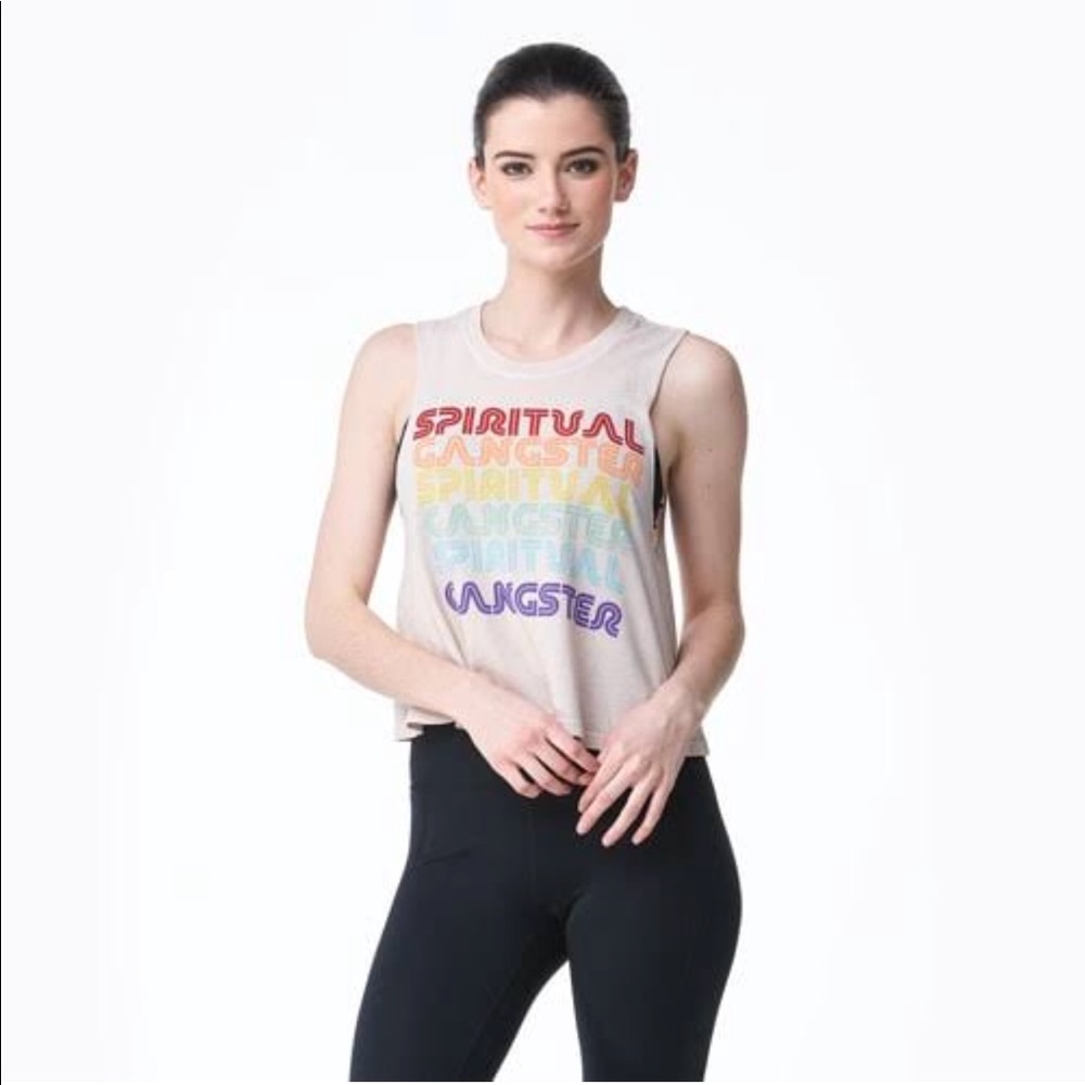 Spiritual Gangster Repeat Workout Tank