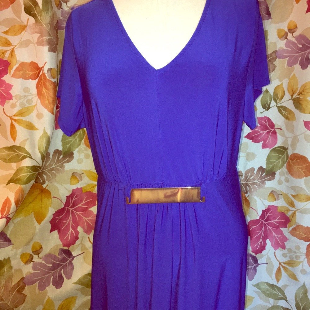 Royal blue midi-maxi dress by Avenue