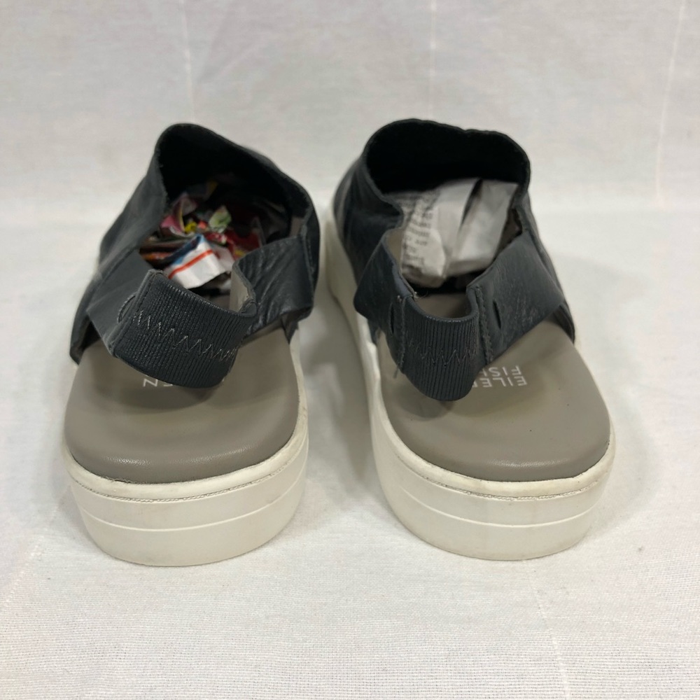 Eileen Fisher Slingback leather sandals sneakers - Picture 4 of 5