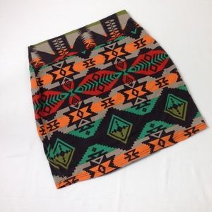 Sans Souci Southwestern Mini Skirt M