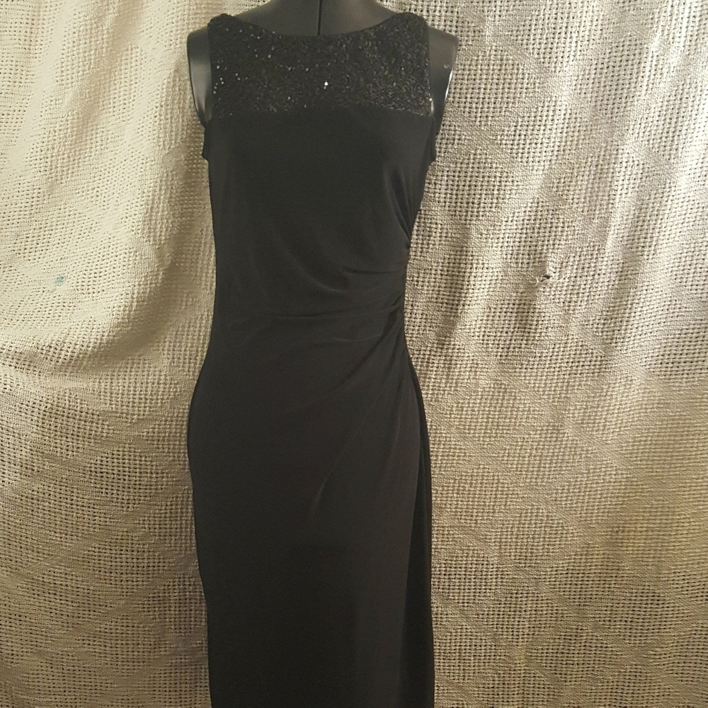 Sexy Sequined Stretchy Little Black Dress