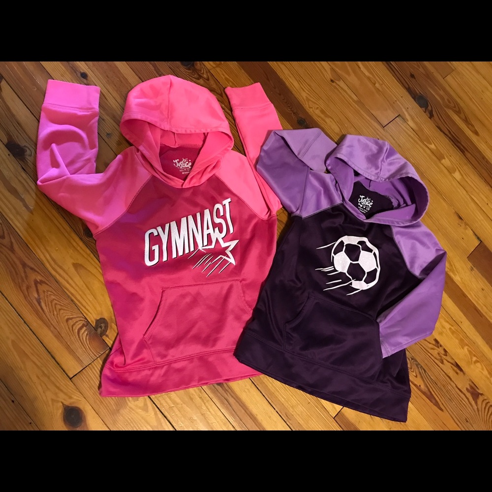 TWO GIRLS SWEAT SHIRTS.   (PAID $26.90 EACH)