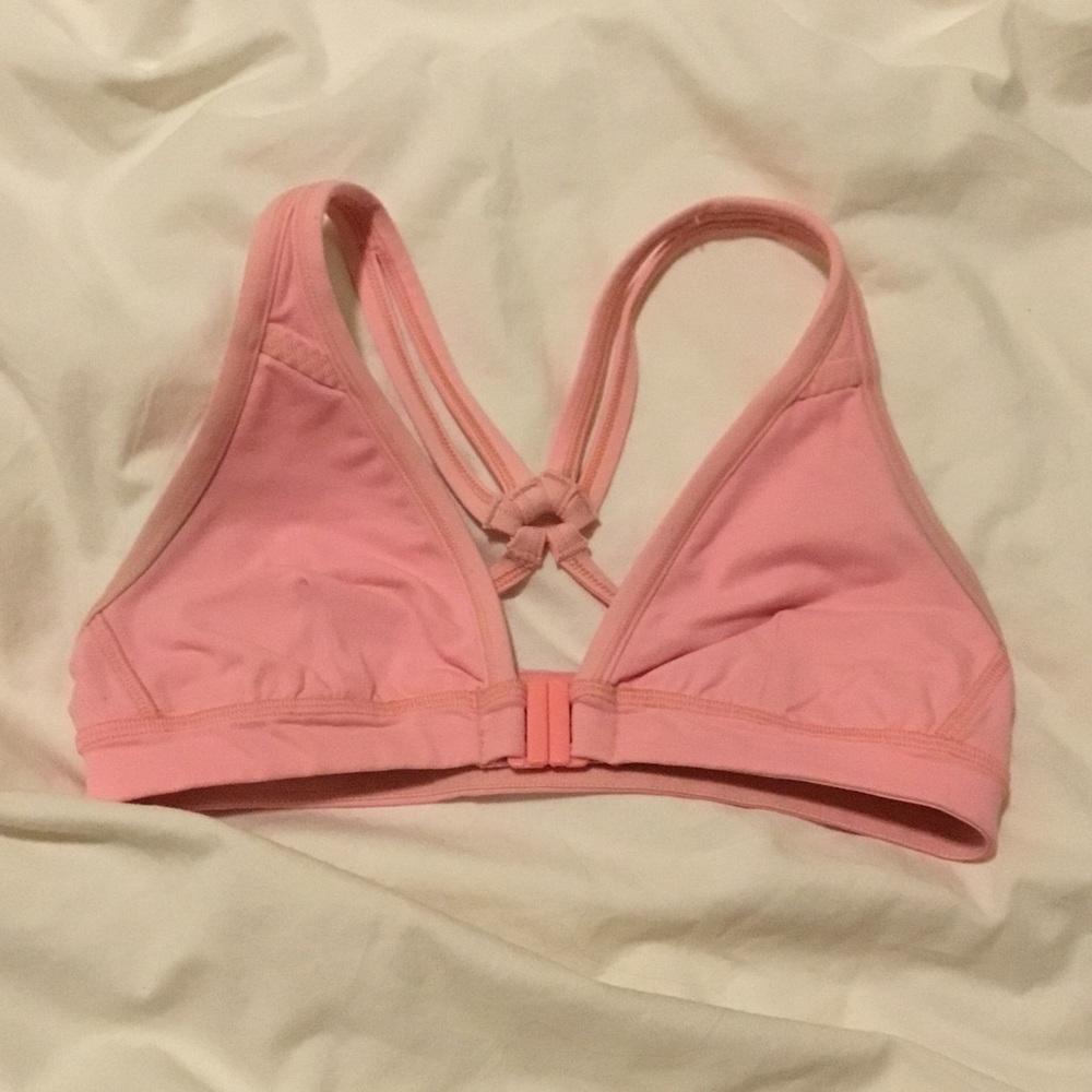 Baby pink lulu lemon sports bra size 4