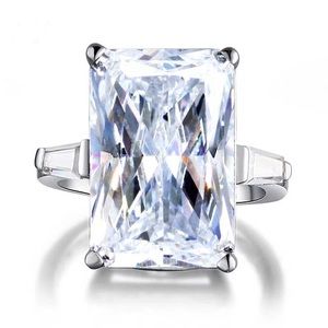 8.5ct VVS1 princess cut 925 silver engagement ring