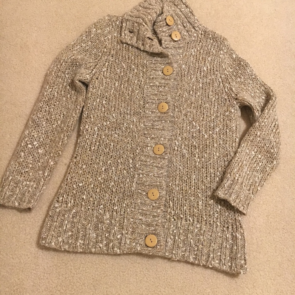 🚫 SOLD 🚫 Caslon Acrylic/ Natural Fiber Cardigan