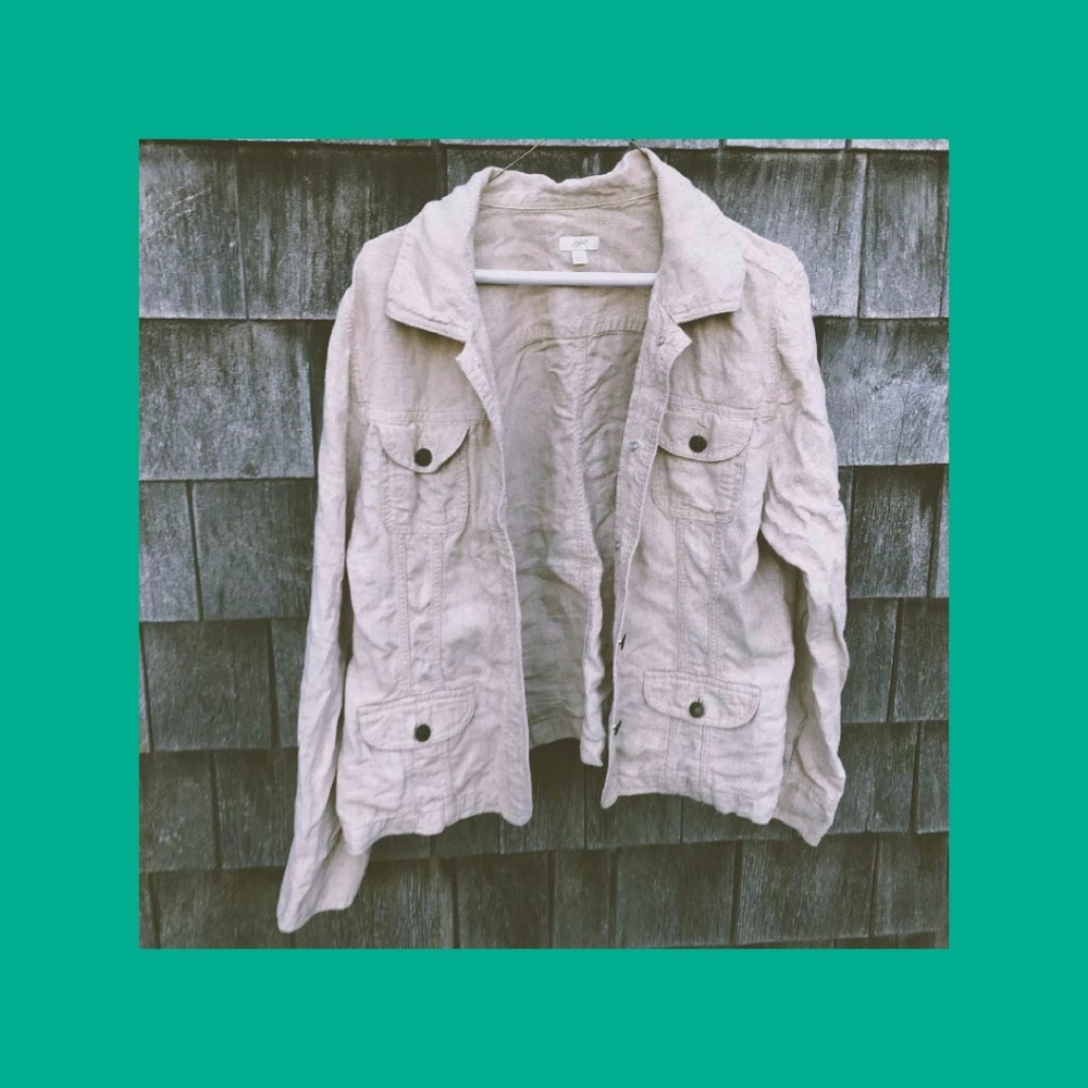 J. Jill Linen Bomber Jacket