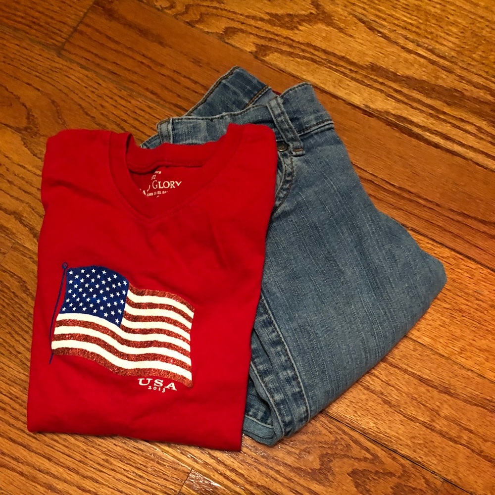 EUC American flag TShirt