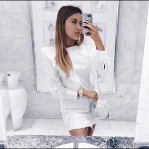 zara ruffle top. Size small.