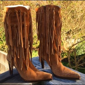 Fringe Suede Boots