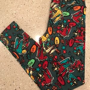 New LuLaRoe Holiday Leggings - Lights - OS - NWT