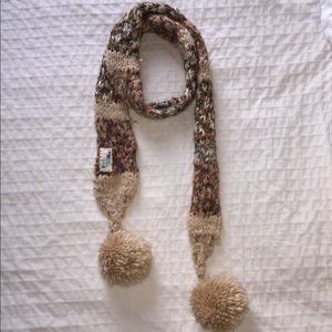 Free People knit Pom Pom scarf