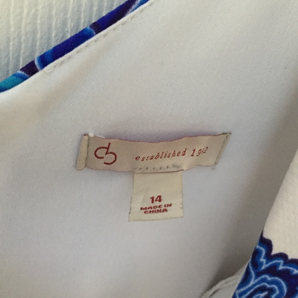 Womens Dress Barn Blue and white dress - Picture 4 of 6