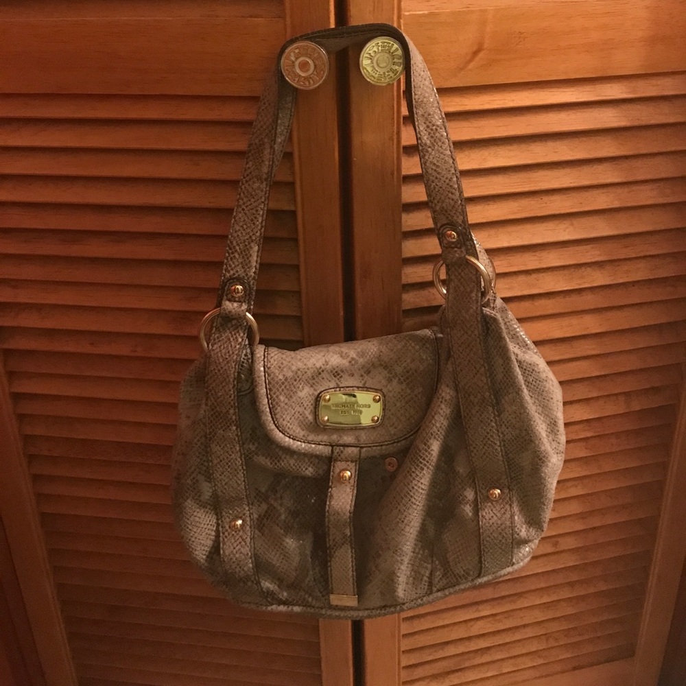 Michael Kors snakeskin shoulder bag