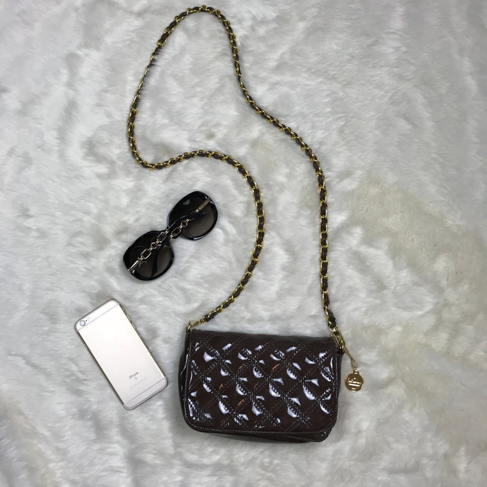 Big Buddha Patent Crossbody Purse