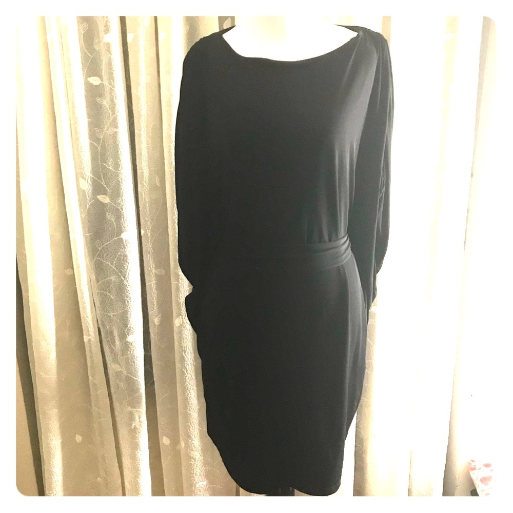 Suzy Chin Little Black Dress w/Belt