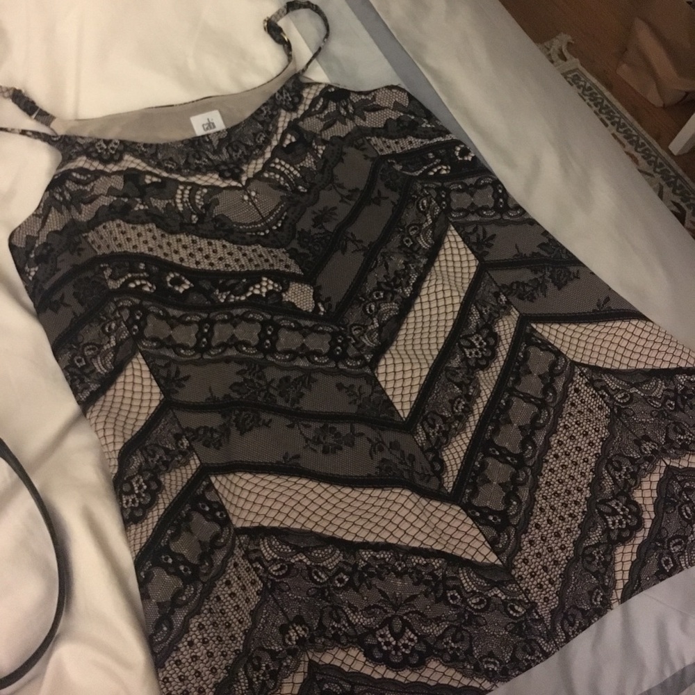 Lace print mini dress