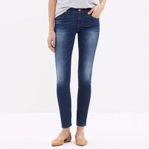 Madewell skinny skinny crop jeans in chilton wash