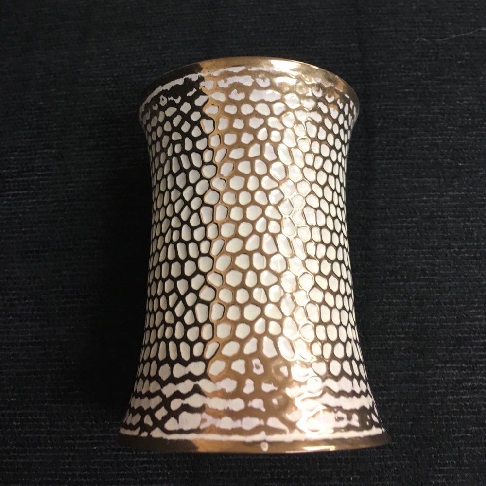 White cuff bracelet