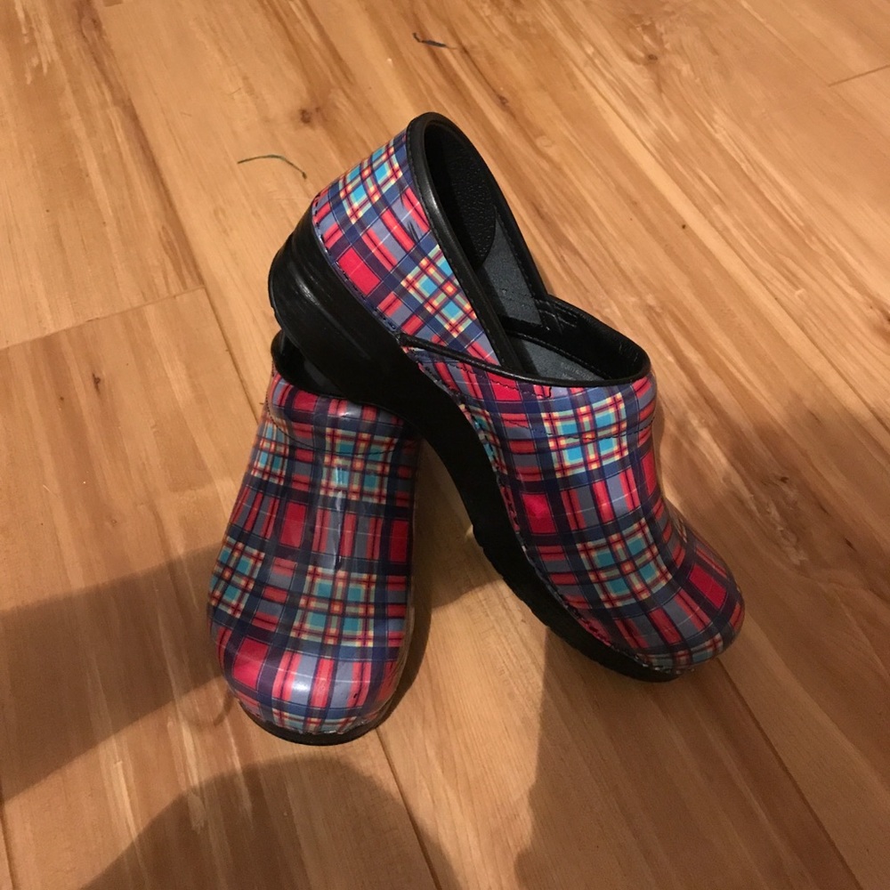 Dansko clog plaid size 41