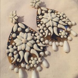 J Crew Oversized Tortoise Earrings