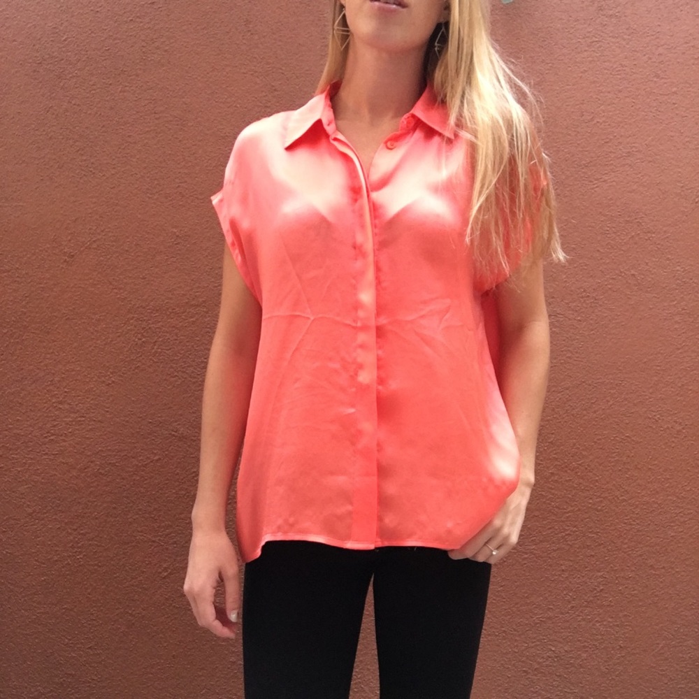 Equipment Femme Button Down Silk Blouse