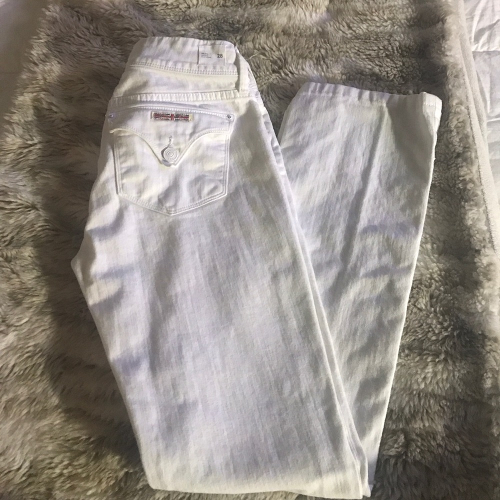 Hudson white jeans