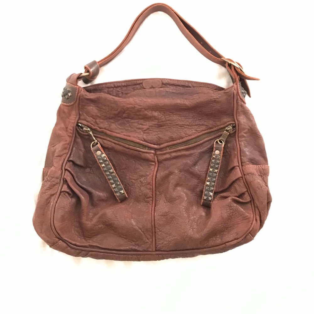 Tylie Malibu chocolate brown leather bag