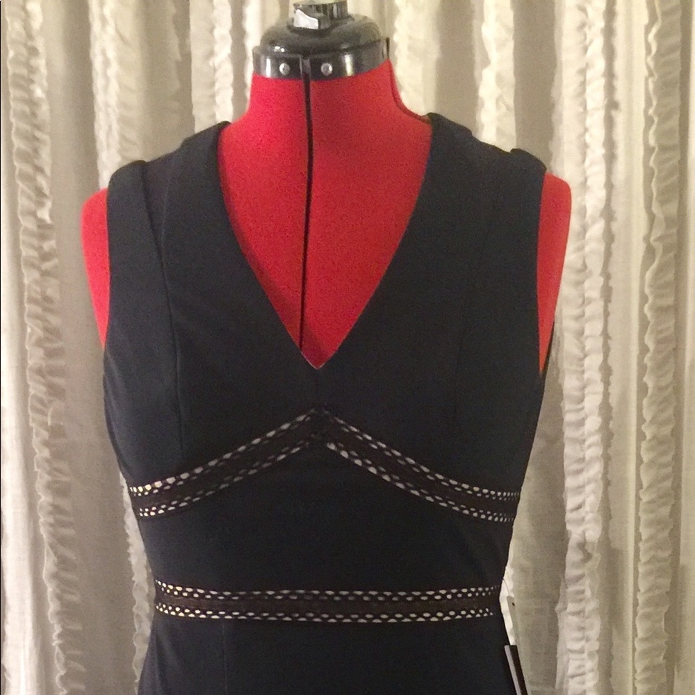 Price drop!! JS Collections Navy fit & flare gown