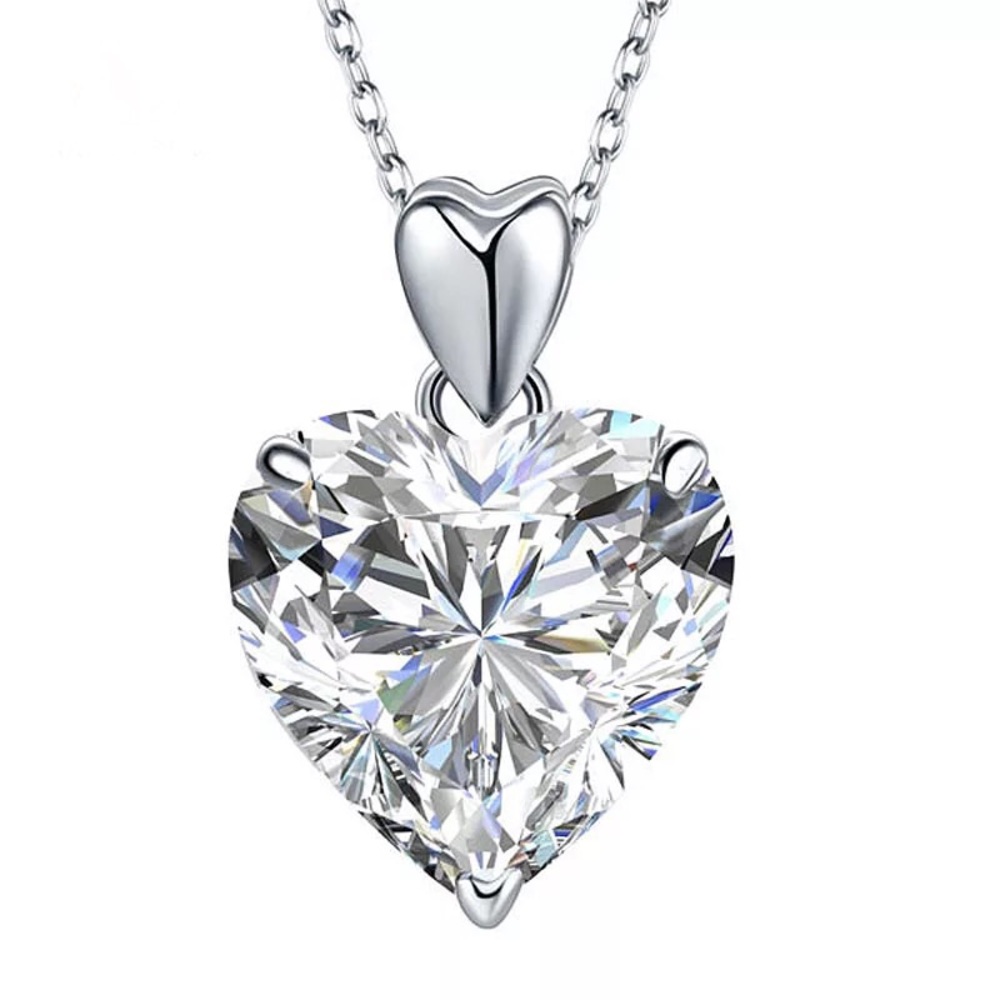 5 ct VVS1 lab diamond 100% 925 silver necklace
