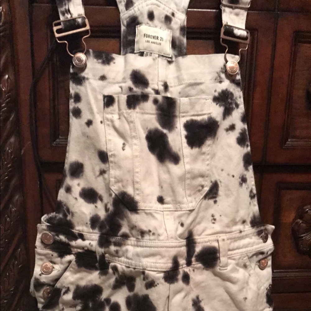 Black & white overalls