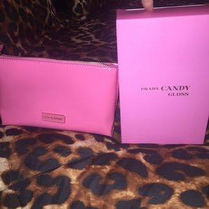 Prada candy cosmetic pouch