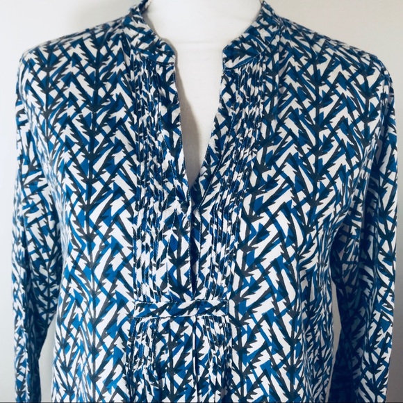 ROBERTA ROLLER RABBIT Blue Tunic Top Size M - Picture 2 of 7