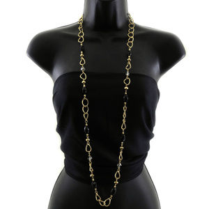Gold-Tone Necklace with Matching French Hook Ear