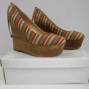 Report Kim 2 Platforms Wedge Multi-Color Shoes - S