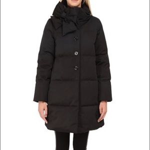 Kate Spade Funnel-neck Puffer Coat with Bow